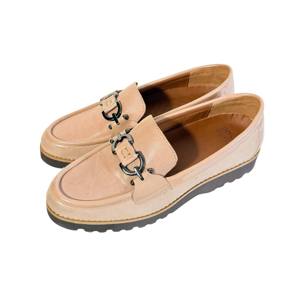 Donald Pliner Cleo Tan Suede Leather Loafer Flat Shoes Size 8